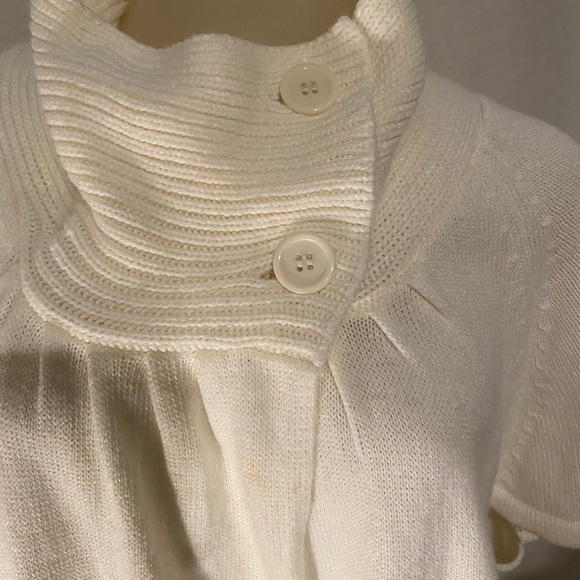 Extra Tone cream open front 3X Ladies Sweater - Picture 2 of 6